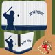 thumbnail image 4 of Carpeta para tarjetas de béisbol KivolFun de 400 bolsillos, blanca, New York, 4 of 6