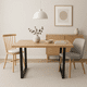 thumbnail image 3 of Mesa de Comedor Estilo Industrial 140x90 - Madera Clara, 3 of 7