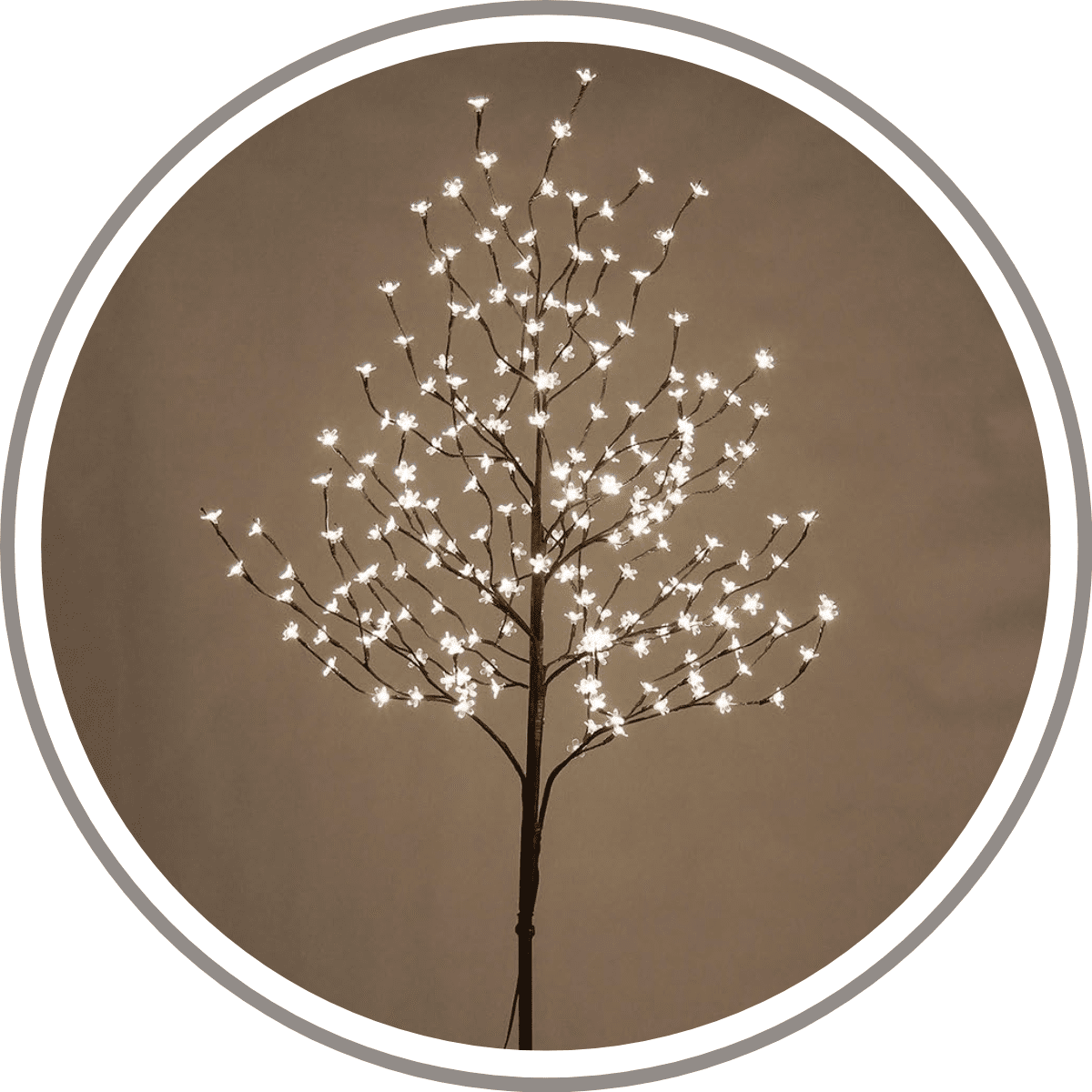 Genérica - Lámpara Ambiente Diseño Árbol Luz Fría Blanca 150cm