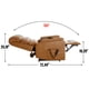 thumbnail image 3 of Brown Leatheraire Dual Motor Infinite Position Up to 350 LBS Power Lift Recliner Chair with Power-Remote, Heat Massage and Heavy Duty Motion Mechanism, 3 of 3