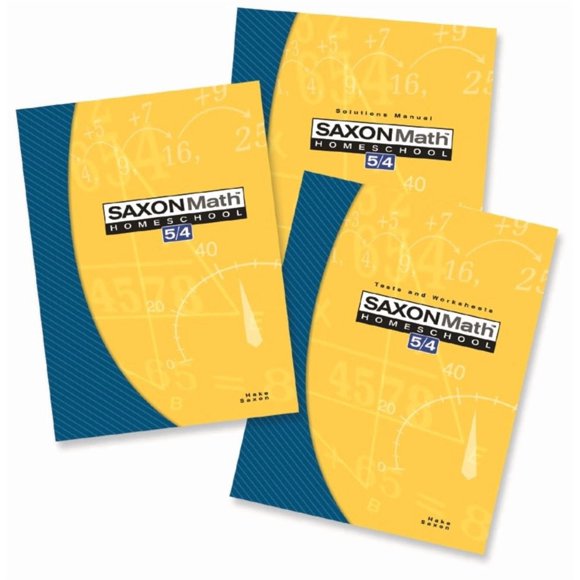 Libro Saxon Publishers 5/4 Educación en Casa 3ª Edición