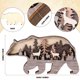 thumbnail image 2 of Decoración mural Honoson Forest Animal Wood Farmhouse Brown, 2 of 7