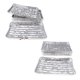 thumbnail image 3 of Bandeja Para Asar De Papel De Aluminio De 40 Uds., Plato Rectangular Para Barbacoa, Molde Desechable Para Pasteles, 3 of 5