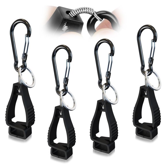 Clips sujetadores de guantes NANHONG 4 piezas 13 cm Rojo