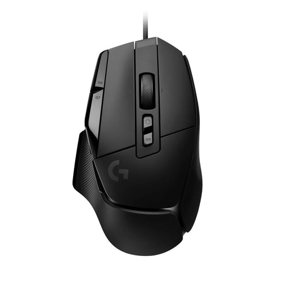 Logitech G G502 X Mouse Gamer con Cable - Interruptores híbridos óptico-mecánicos LIGHTFORCE, sensor Hero 25K para juegos, compatible con PC - macOS/Windows - Negro