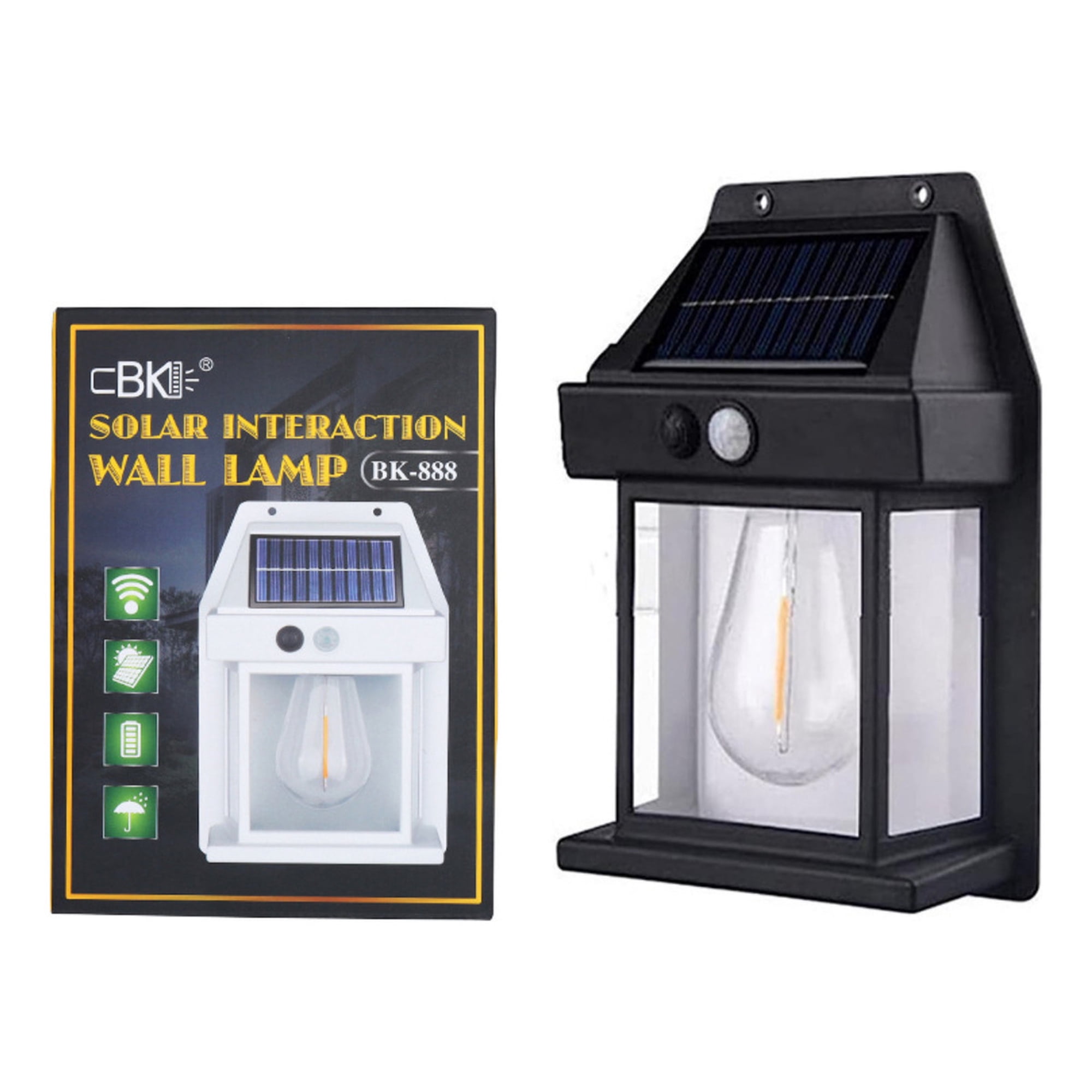 Genérica - Farol Solar Sensor Movimiento Luz Cálida Generica 6002117