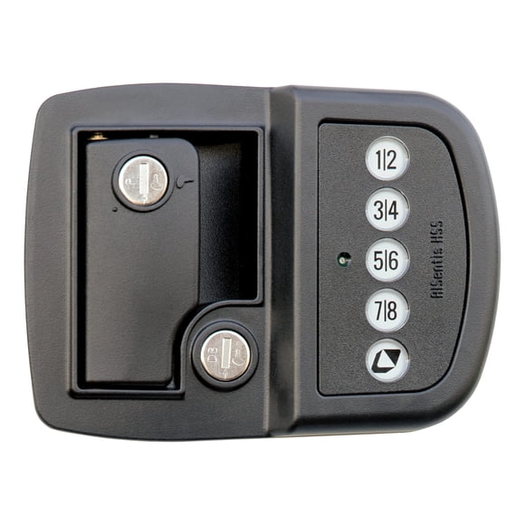 Cerradura Sin Llave para Puerta de RV Lippert con Alcance Bluetooth de 18 m Negra