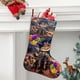 thumbnail image 2 of Lackadaisy Tema: Calcetines de Navidad, fino lino blanco para colgar en escaleras y chimenea, decoración navideña para el hogar, regalo de Navidad. 45cm × 32cm, 2 of 5