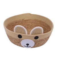 Ioensy - Cesta De Cama Para Gatos, Cama Tejida A Mano Para Gatitos, Alfombrilla Redonda Para Rascar Gatos De Ratán, Camas Para Mascotas M