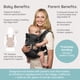 thumbnail image 4 of Portabebés Infantino Flip Luxe 4 en 1 convertible Onyx, 4 of 6