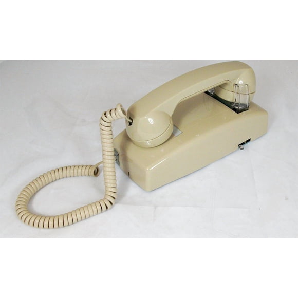 Teléfono de pared Cortelco 255444-VBA-NDL sin esfera, color ceniza