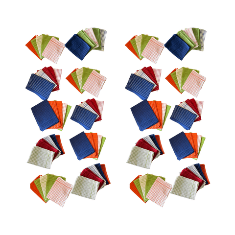 Genérico - Pack 100 Paños De Cocina Algodon Absorventes 34X48 Cm