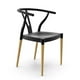 thumbnail image 4 of Comedor Mesa Redonda Elida 80cm + 4 Sillas Wishbone Negras, 4 of 7