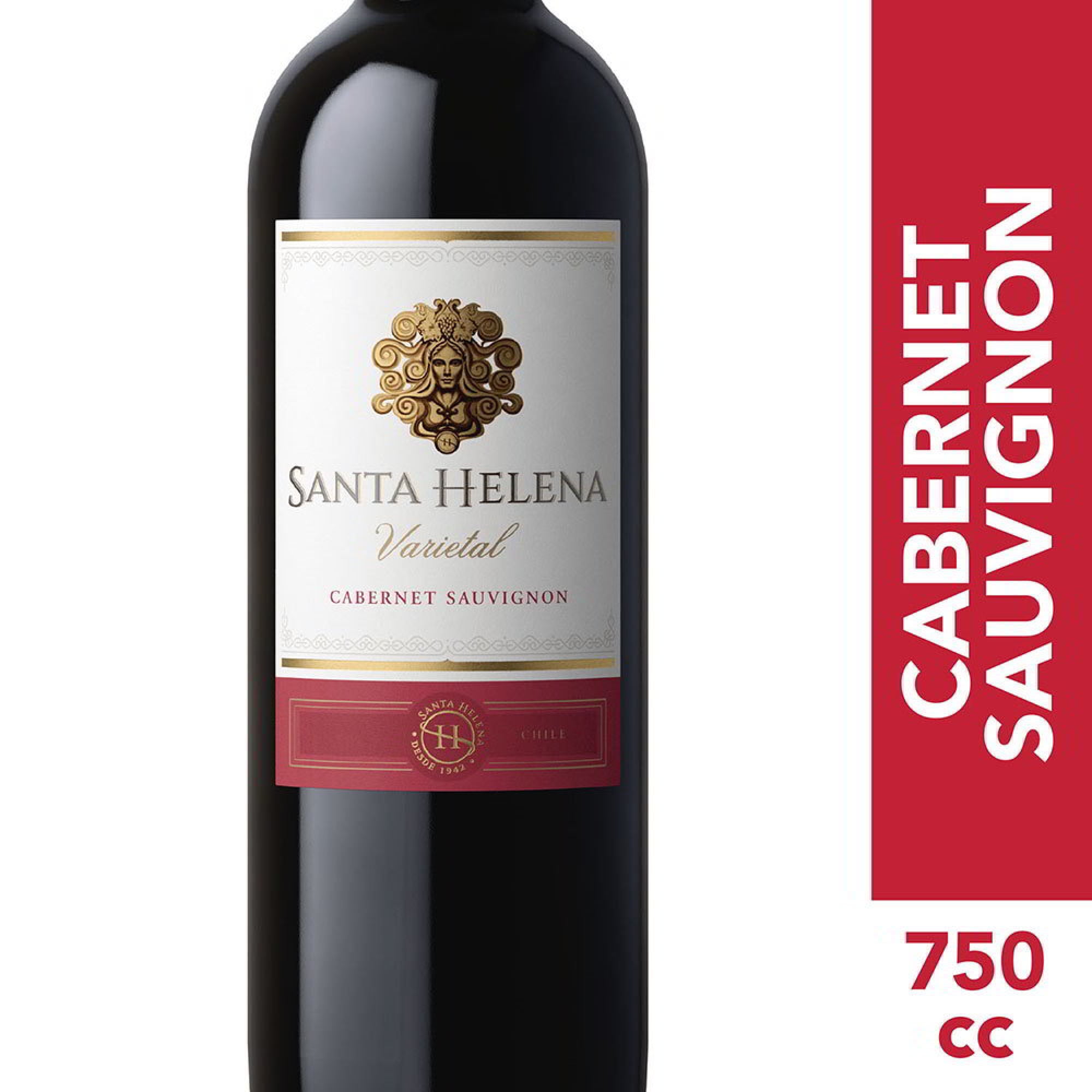 Vino Tinto Cabernet Sauvignon Varietal 13° Botella 750 cc Santa Helena