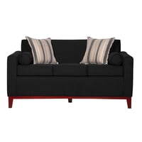 Ruzam Mobel - Sofá 3 Cuerpos Marley Negro