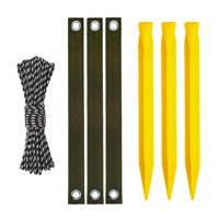 Magideal - Kit Profesional De Anclaje Para Árboles, Correas De Soporte Para Árboles Que Protegen Los Árboles Jóvenes, Estaca Para Árboles De Anclaje, Para Patios Amarillo