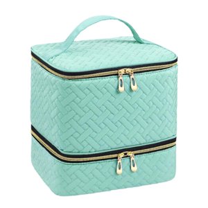 Ioensy - Bolsa Organizadora De Esmalte De Uñas, Bolsa De Viaje Para Viaje, Regalo Para Mujer, Cosmética, Color Verde Claro