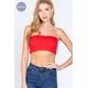 thumbnail image 1 of Saronite Top de Tubo Bandeau sin Tirantes, Acolchado y sin Costuras Basics, Rojo (para Mujer), 1 of 5