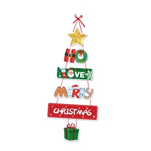 Magideal - Decoración Navideña, Cartel Colgante Para Puerta, Fiesta Navideña, Decoración De Pared, Decoración De De Navidad Para Festival, Sala De Estar, G 13 Cm X 336 Cm