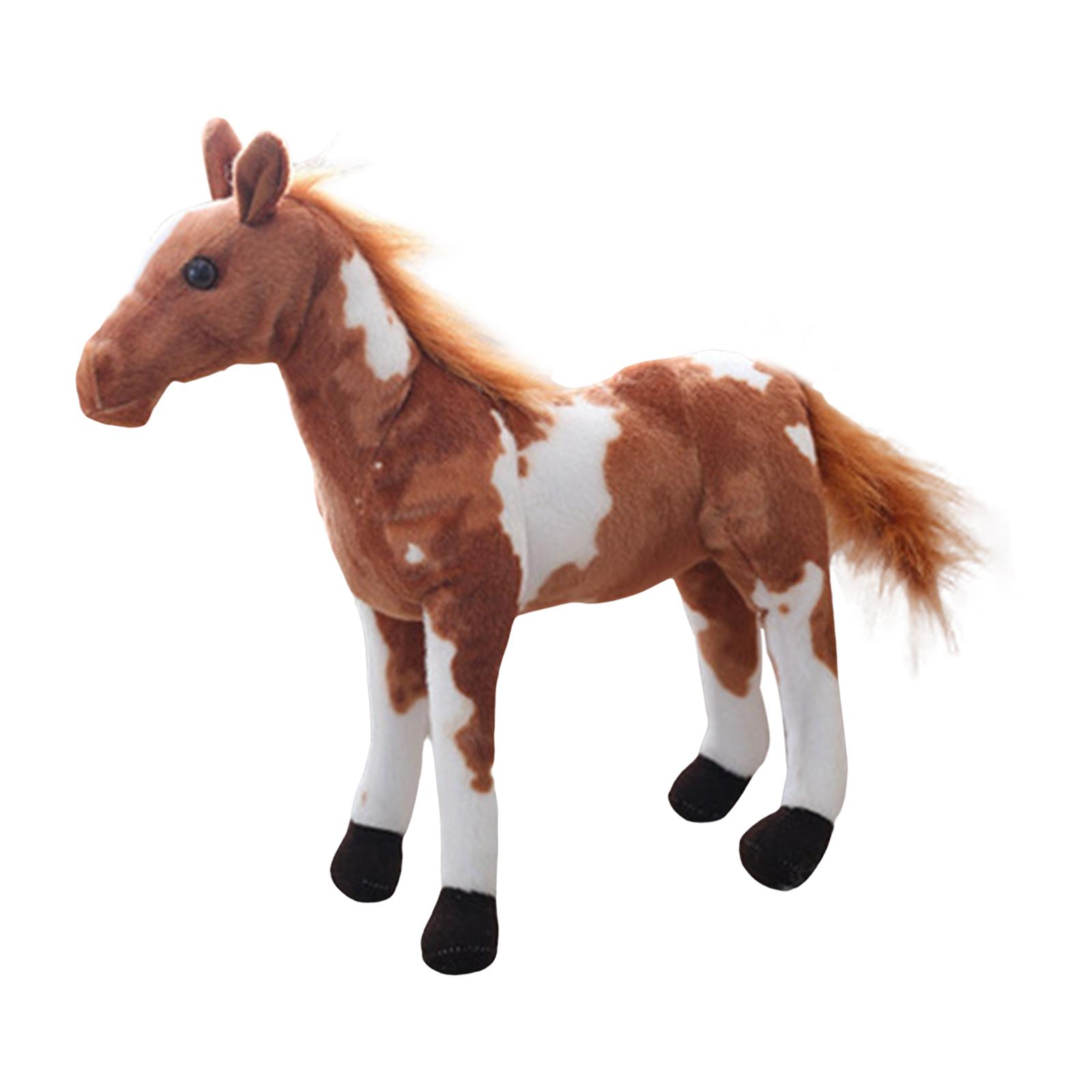 Bothyi - Juguete De Peluche Simulación Caballo Animal Muñecas Para Homedecoration Adultos Niñas Estilo C