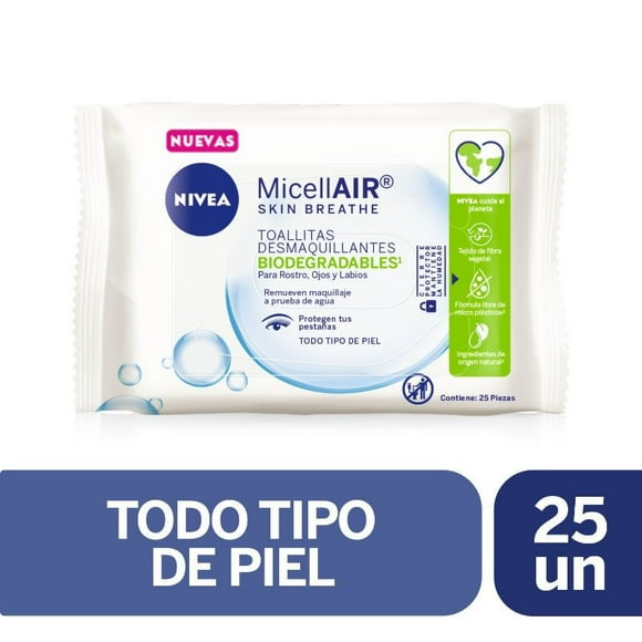 Toallas Desmaquillantes Biodegradables Todo Tipo De Piel