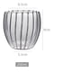 thumbnail image 2 of Vaso de vidrio transparente doble pared con relieve – 250 ml, 2 of 3