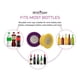 thumbnail image 5 of Tapones ventilados para botellas, 2 unidades, color morado y amarillo, 5 of 6