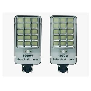 Casa Pagoda - Pack X2 Focos Solares Alta Potencia 1000W Exterior Luminaria