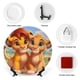 thumbnail image 3 of El rey león Simba Plato decorativo de porcelana fina (bone china), plato decorativo de cerámica para hogar, oficina, soporte de pared, platos decorativos para dormitorio - 6 pulgadas (15 cm), 3 of 6
