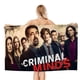 thumbnail image 1 of Mentes Criminales Toalla de playa de secado rápido con diseño temático, regalo para mujeres y niñas, ideal para cumpleaños, fans, amantes de la música, uso en la playa o al aire libre, 78 × 180 cm, 1 of 6