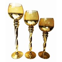 Genérico - Juego 3 Portavelas Decorativo Copas Romántica Hogar Jhn