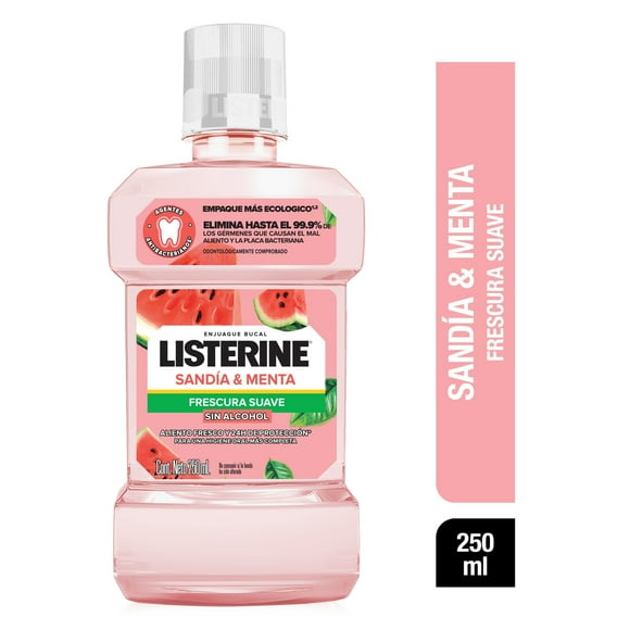 ENJUAGE BUCAL SANDIA LISTERINE 250ML
