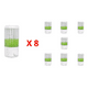 thumbnail image 1 of Pack 8 Dispensador Jabón Líquido Gel Shampoo 500ml Blanco, 1 of 3