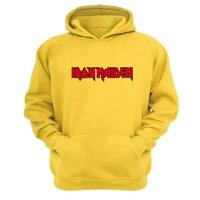 Genérico - Polerón Canguro Iron Maiden Amarillo Talla L Unisex