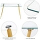 thumbnail image 3 of Mesa Rectangular Vitreo 130x80 | Vidrio Templado | Diseño Nórdico | blanco 130x80, 3 of 4