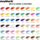 thumbnail image 2 of Set de Pintura Acrílica AnyMark, 48 Colores en Frascos de 60 ml con Pinceles, 2 of 3
