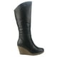 thumbnail image 1 of Bota Chalada Mujer Wedge-22 Negro Casual, 1 of 7