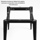 thumbnail image 3 of Mesa de Cuarzo Redonda Calacatta Soft Base Negro, 3 of 3