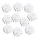 thumbnail image 2 of 10 Piezas De Capullos De Rosas Artificiales De Seda, Cabeza De Flor, Accesorios DIY, Blanco, 2 of 3