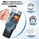 thumbnail image 5 of El Caballero Oscuro Vaso aislado de acero inoxidable con asa, diseño temático, regalo para familia, amigos y fans; incluye pajita y encaja en el portavasos estándar, 40 oz, 5 of 6