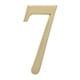 thumbnail image 1 of Placa Whitehall DeSign-it Número 7 Latón Satinado, 1 of 7