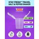 thumbnail image 2 of Dispensadores de Sal y Pimienta Stay Fresh 2 unidades Portátiles, 2 of 7