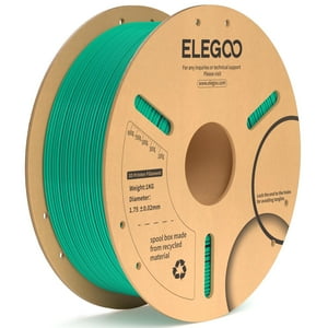 Filamento Para Impresora 3D Elegoo Pla Plus De 1,75 Mm, Color Verde Mar, 1 Kg