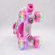 thumbnail image 3 of Patines Quad Extensibles Hook J-one Casco Protecciones Niños S 31-34 54 Mm Rosa, 3 of 3