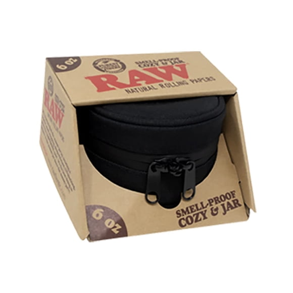 Frasco RAW 170 ml negro a prueba de olores con cierre