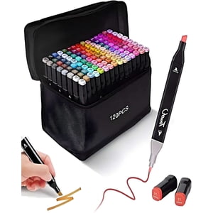 Genérico - Pack De Plumones 120 Piezas Doble Punta