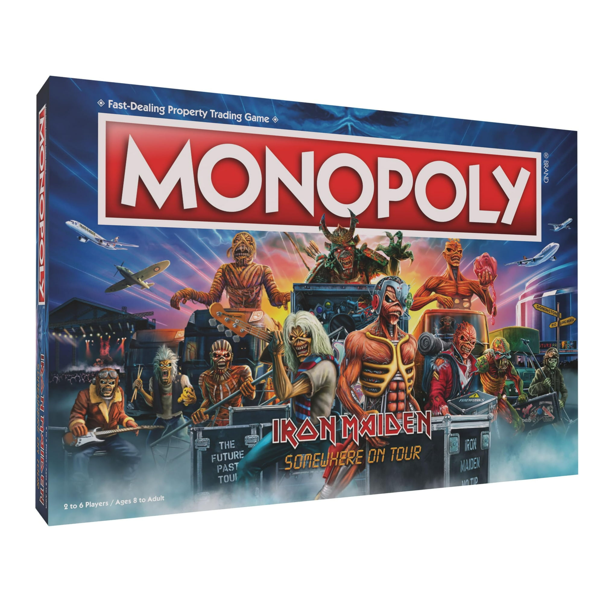 Juego De Mesa Usaopoly Monopoly Iron Maiden Con 6 Fichas