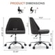 thumbnail image 4 of Silla de oficina DUMOS Comfy Rolling Swivel Task Graphite, 4 of 8