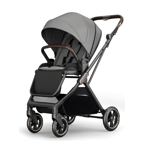 Coche De Paseo Modo Apego Y Panorámico Gris By Lubabycas