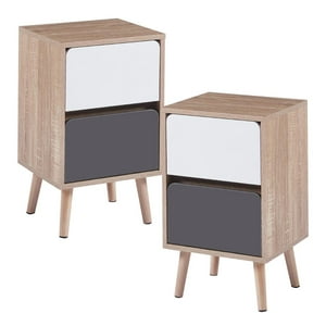 Pandalino - Pack 2 Veladores Margot | Diseño Nórdico Minimalista Cafe